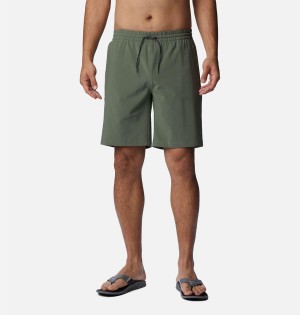 Green Men's Columbia PFG Slack Tide Hybrid Water Shorts | HDTFR-1560