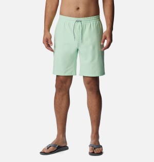 Green Men's Columbia PFG Slack Tide Hybrid Water Shorts | UPKAQ-4190