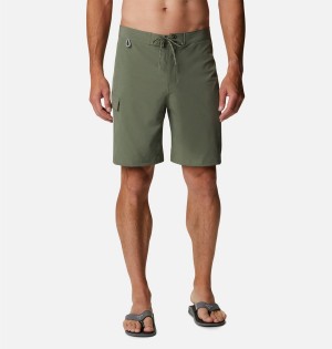 Green Men's Columbia PFG Terminal Tackle Board Shorts | TQNUF-7691