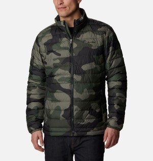 Green Men's Columbia Powder Lite Insulated Puffer Jacket | SYLPN-3687