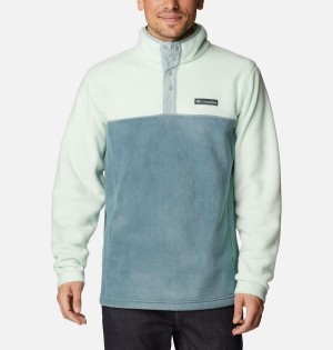 Green Men's Columbia Steens Mountain Half Snap Fleece Pullover | ZYTFD-3076