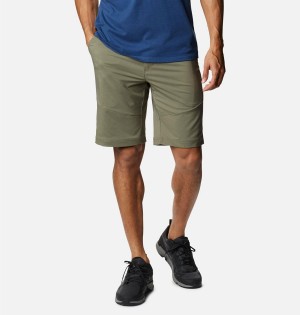 Green Men's Columbia Tech Trail Shorts | LIFZN-5384