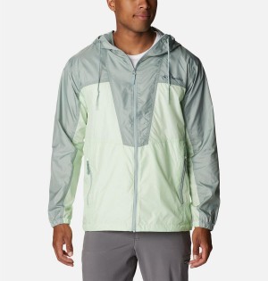 Green Men's Columbia Trail Traveler Windbreaker | IYRCW-8692