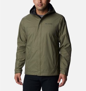 Green Men's Columbia Watertight II Rain Jacket | EPALR-9438