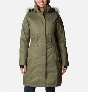 Green Women's Columbia Apres Arson Winter Long Down Coats | XROTL-8196