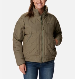 Green Women's Columbia Chatfield Hill II Puffer Jacket | CAYKH-8231