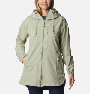 Green Women's Columbia Flora Park Softshell Jackets | NUTGB-7931