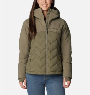 Green Women's Columbia Grand Trek II Puffer Jacket | UXRJZ-2314