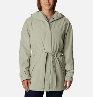 Green Women's Columbia Here and There II Trench Rain Jacket | AZDGR-1479