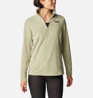 Green Women's Columbia Lake Aloha Half Zip Fleece Pullover | XFWSB-1209