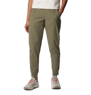 Green Women's Columbia Leslie Falls Joggers Pants | HCBAW-7402