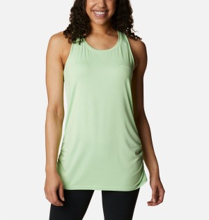 Green Women's Columbia Leslie Falls Tank Top | RLIDK-1564