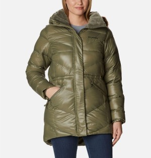 Green Women's Columbia Peak to Park Mid Insulated Puffer Jacket | UVZBC-5246