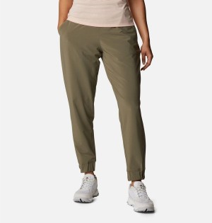 Green Women's Columbia Pleasant Creek Warm Joggers Pants | YTFCV-8253