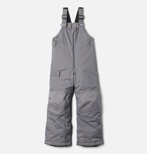 Grey Kids' Columbia Adventure Ride Insulated Ski Bib Pants | PODGR-3528