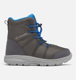 Grey Kids' Columbia Fairbanks Omni Heat Boots | WZOQV-2693