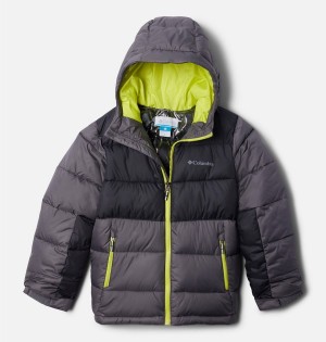 Grey Kids' Columbia Pike Lake II Hooded Jacket | GXUWB-3201