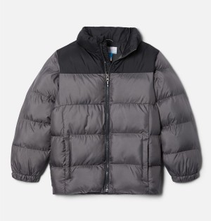 Grey Kids' Columbia Puffect Jacket | KSLXC-5368