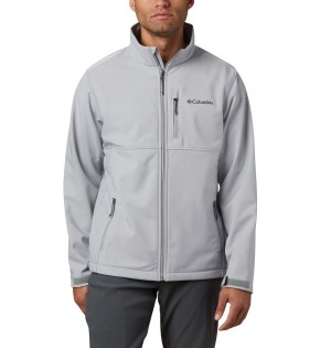 Grey Men's Columbia Ascender Softshell Jackets | BUOJK-8061