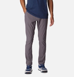 Grey Men's Columbia Black Mesa Woven Pants | QXHWB-7841