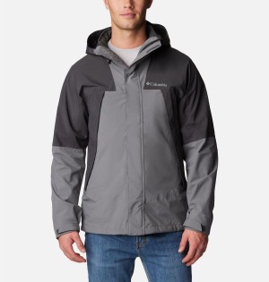 Grey Men's Columbia Canyon Meadows Omni Heat Infinity Interchange Insulated Puffer Jacket | ARWYK-6239