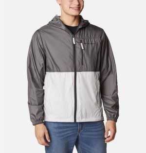 Grey Men's Columbia Carbon Hill Packable Windbreaker | OVFZB-6742