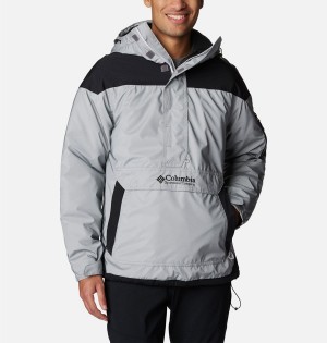 Grey Men's Columbia Challenger Remastered Pullover Insulated Puffer Jacket | CVGJX-7380