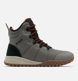 Grey Men's Columbia Fairbanks Omni Heat Boots | NCPQJ-1284