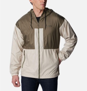 Grey Men's Columbia Flash Challenger Lined Windbreaker | LESPZ-9158