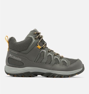 Grey Men's Columbia Granite Trail Mid Waterproof Hiking Shoes | VRILT-0186