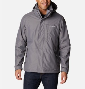 Grey Men's Columbia Gulfport Interchange 3 In 1 Jackets | BETPC-7691