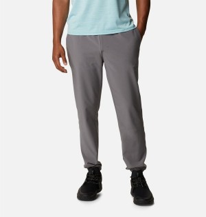 Grey Men's Columbia Hike Joggers Pants | PKCZH-2031