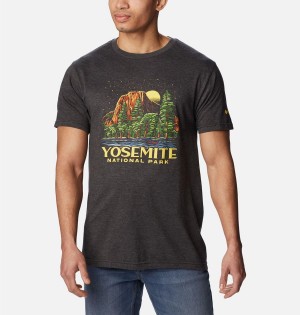 Grey Men's Columbia NP Capitan Yosemite Graphic T-Shirt | VPCKM-3509