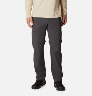 Grey Men's Columbia Newton Ridge II Convertible Pants | TBQFV-9743