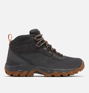 Grey Men's Columbia Newton Ridge Plus II Suede Waterproof Boot Hiking Shoes | EFGKB-5301