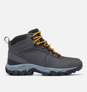 Grey Men's Columbia Newton Ridge Waterproof Omni Heat II Boot Hiking Shoes | OKELG-8624