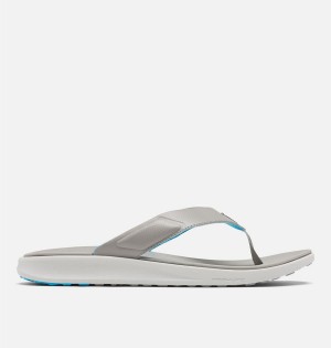 Grey Men's Columbia PFG Rostra Beachcomber Flip Flop Sandals | QDHNG-4081