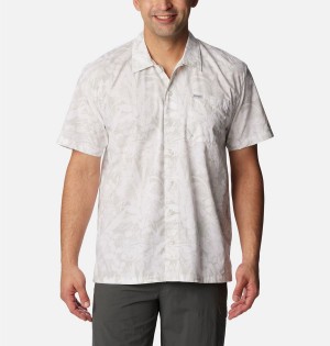 Grey Men's Columbia PFG Trollers Best Short Sleeve Shirt | CRYBZ-6872