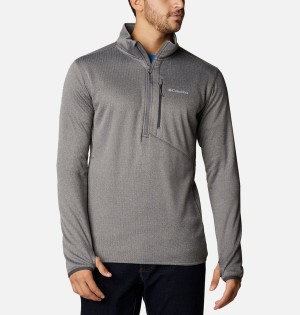 Grey Men's Columbia Park View Fleece Half Zip Pullover | JRVMW-7489