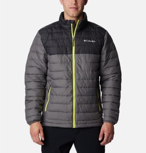 Grey Men's Columbia Powder Lite Insulated Puffer Jacket | MAFRO-2618