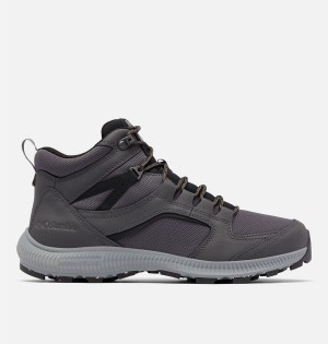 Grey Men's Columbia Re-Peak Mid Hiking Shoes | BSAIJ-4836