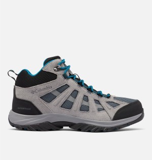 Grey Men's Columbia Redmond III Mid Waterproof Hiking Shoes | EBUPD-5619