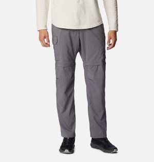 Grey Men's Columbia Silver Ridge Utility Convertible Pants | SKZUJ-0264