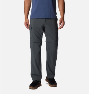 Grey Men's Columbia Silver Ridge Utility Convertible Pants | ZPJAO-5469