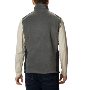 Grey Men's Columbia Steens Mountain Fleece Vest | JHUAY-9530