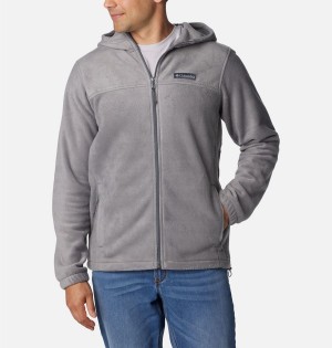 Grey Men's Columbia Steens Mountain Full Zip Hoodie Fleece Jacket | GRMEQ-3204