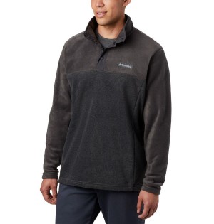 Grey Men's Columbia Steens Mountain Half Snap Fleece Pullover | LXUJH-6043