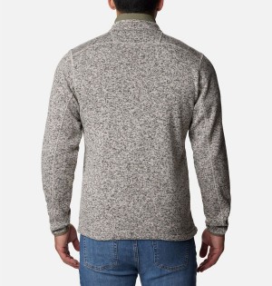 Grey Men's Columbia Sweater Weather Full Zip Fleece Jacket | QFOZK-8639