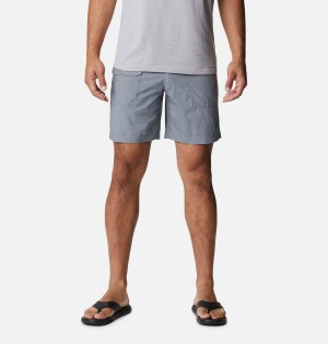 Grey Men's Columbia Washed Out Cargo Shorts | TLADX-0912