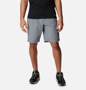 Grey Men's Columbia Washed Out Shorts | CQVXY-2134